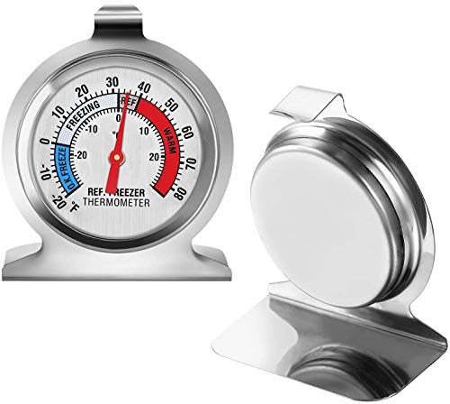 3-Pack Refrigerator Thermometer, Large Dial Freezer Thermometer,Classic Series 5