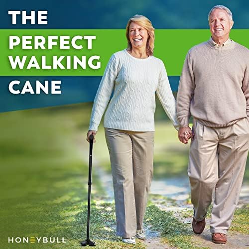 HONEYBULL Walking Cane for Men & Women – Foldable, Adjustable, Collapsible 2