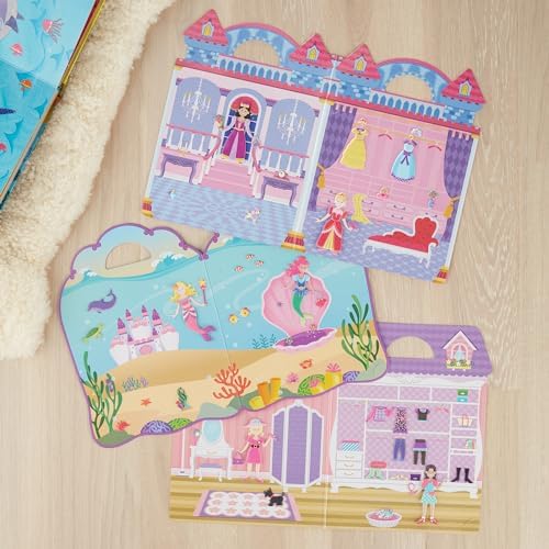 Melissa & Doug Puffy Sticker Activity Books Set: Dress-Up, Princess, Mermaid 10