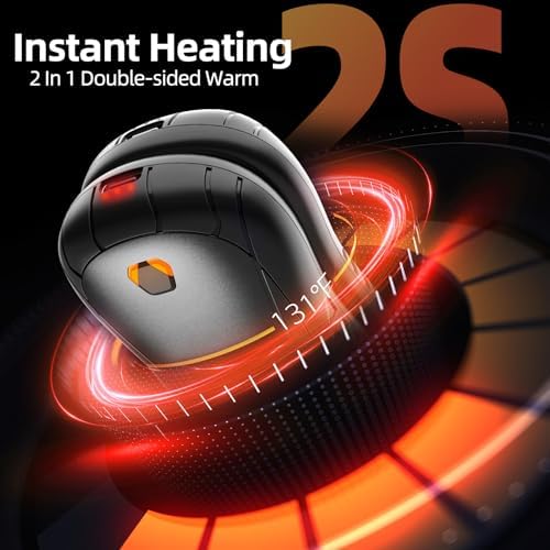 2Pack Hand Warmers Rechargeable 5200mAh 2023 Upgraded, FANDLISS Electric 3