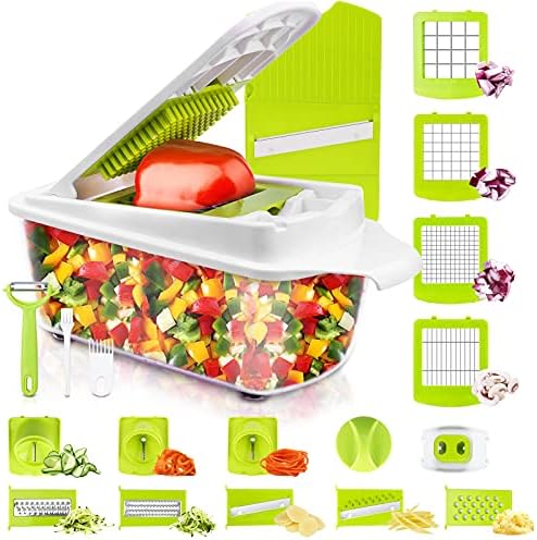Vegetable Chopper and Slicer Dicer for Kitchen 23 PCS Veggie Slicer and Chopper