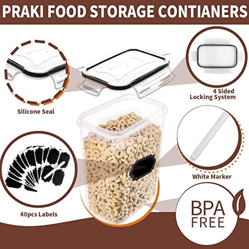 Airtight Food Storage Containers Set with Lids, 24 PCS Clear Kitchen Pantry 3