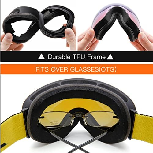 Juli OTG Ski Goggles- Over Glasses Winter Snow/Snowboard Goggles 6