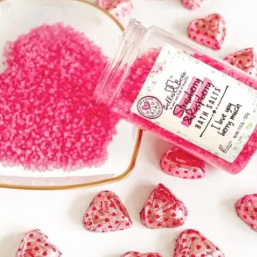 Bella & Bear Strawberry & Raspberry Bath Salts, Foot Soak, Detox, Fruity 2