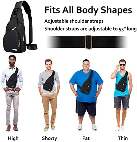 Waterproof Sling Bag Crossbody Backpack for Men Women Sling Backpack Hiking 7