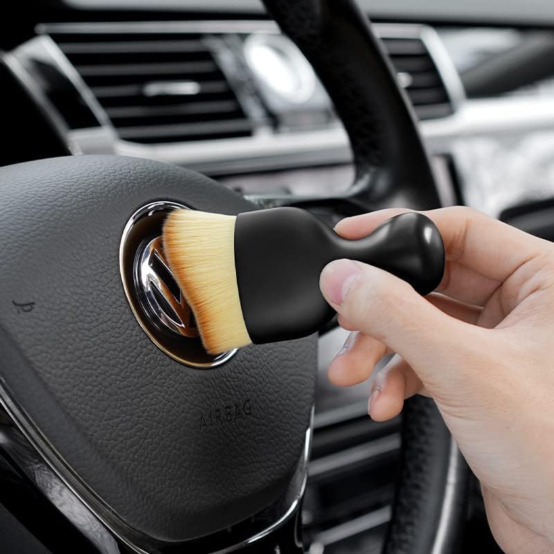 Vingtank 4 Pack Car Interior Cleaning Soft Brushes， Car Interior Beauty 4