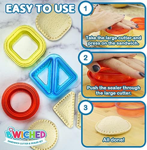 Sandwich Cutter and Sealer – Uncrustables Sandwich Maker – Cut and Seal 7