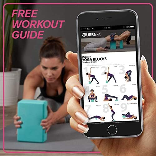 URBNFit Yoga Block – Moisture Resistant Brick to Improve Balance & Flexibility 8