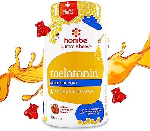 Honibe Melatonin Sleep Support Gummies | Honey-Based Gummies