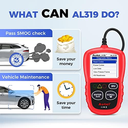 Autel Professional OBD2 Scanner AL319 Code Reader, Enhanced Check 5