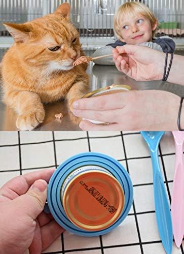 Comtim Pet Food Can Cover Silicone Can Lids for Dog and Cat Food 6