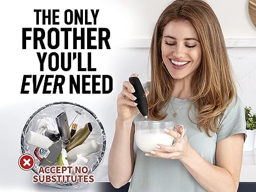 Zulay Powerful Milk Frother Handheld Foam Maker for Lattes – Whisk Drink Mixer 6