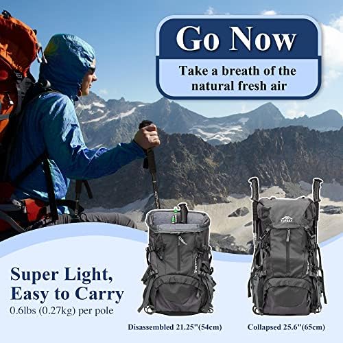 TheFitLife Nordic Walking Trekking Poles-2 Pack with Antishock and Quick Lock System 4