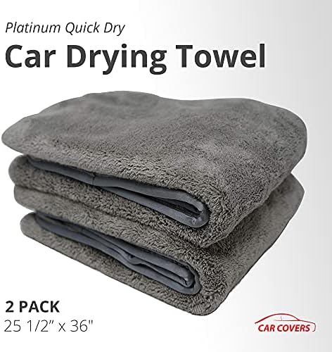Platinum Quick Dry Microfiber Towels for Cars – Set of 2 Car Drying Towels 2