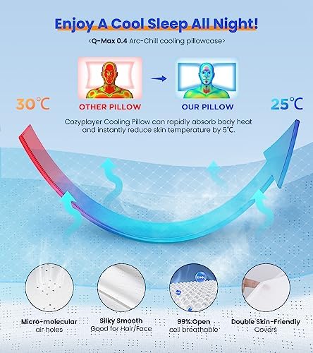 Ultra Pain Relief Cooling Pillow for Neck Support, Adjustable Cervical Pillow 5