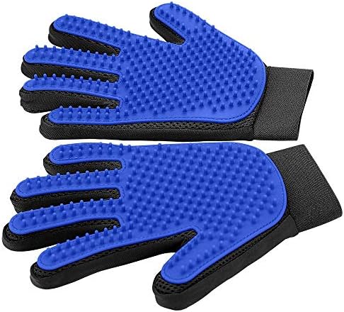 DELOMO Upgrade Pet Grooming Gloves Cat Brushes for Gentle Shedding