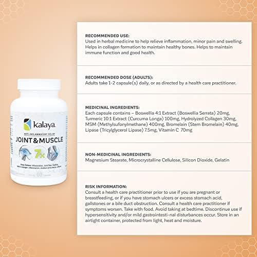 Kalaya 7X joint & Muscle Anti-Inflammatory Supplement 60 count 5