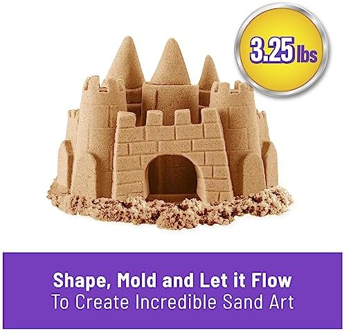 Kinetic Sand, The Original Moldable Play Sand, 3.25lbs Beach Sand, Sensory Toys 2