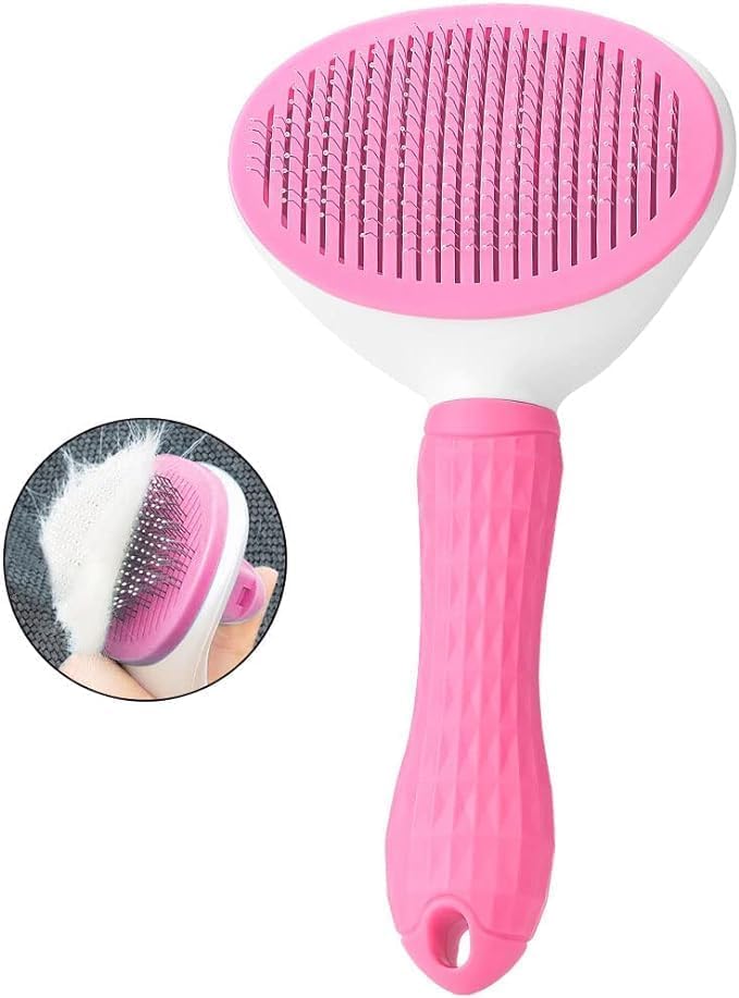 Depets Self Cleaning Slicker Brush, Dog Cat Bunny Pet Grooming Shedding Brush 8