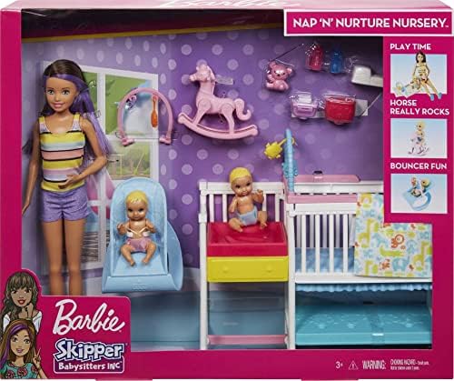 Barbie Skipper Babysitters Inc Dolls & Playset, Nap ‘n Nurture Nursery 6