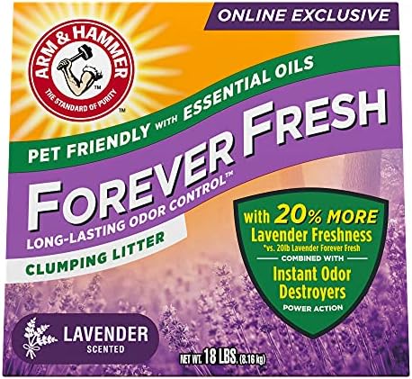 Arm & Hammer Forever Fresh Clumping Cat Litter Lavender, MultiCat 18lb 13