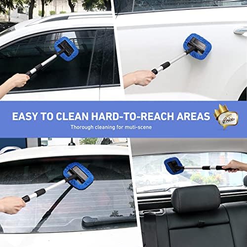 AstroAI Windshield Cleaner, Microfiber car Window Cleaner with 4 Reusable 7