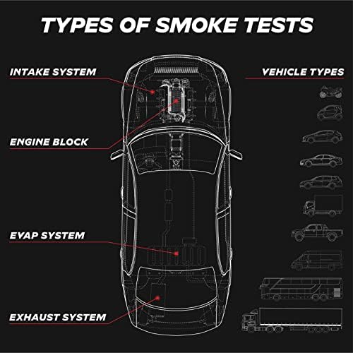 Automotive Smoke Machine | Built-in Air Motor | EVAP Vacuum Leak Detector Tester 6