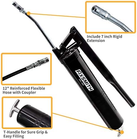 FIXSMITH Professional Lever Action Grease Gun- Heavy Duty Construction 2
