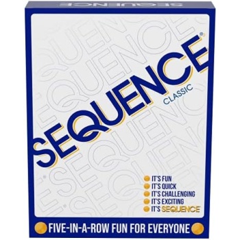 SEQUENCE- Original SEQUENCE Game with Folding Board, Cards and Chips
