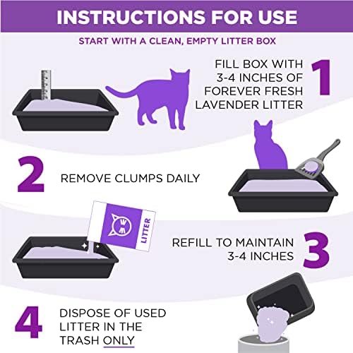 Arm & Hammer Forever Fresh Clumping Cat Litter Lavender, MultiCat 18lb 9