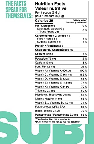 SUBI RAW Greens Superfood Powder NOT FLAVOURED DAILY VEGETABLE REPLACEMENT 4