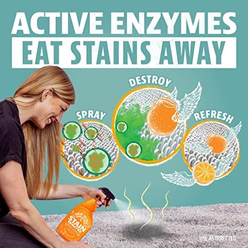 Angry Orange Stain Remover – 32oz Enzyme Pet Cleaner – Dog & Cat Urine Destroyer 4