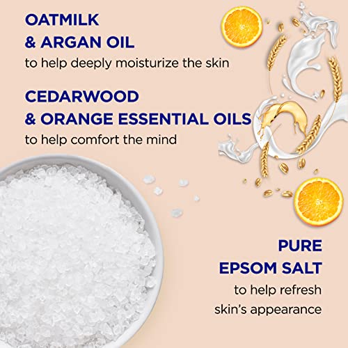 Dr Teal’s Pure Epsom Salt, Soothe & Comfort with Oat Milk & Argan Oil, 3lbs 3