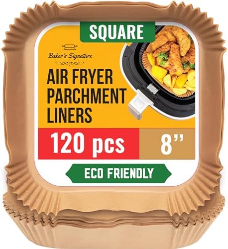 Air Fryer Liners, 120Pcs Disposable Air Fryer Parchment Paper Liners