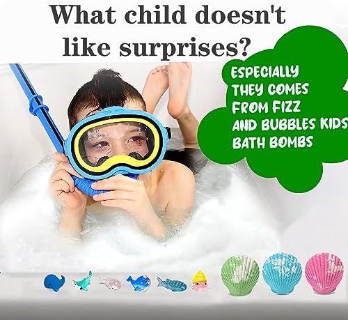 Bath Bombs for Kids with Surprise Marine Animals Inside, 20 Shell Kids Bath Bomb 5