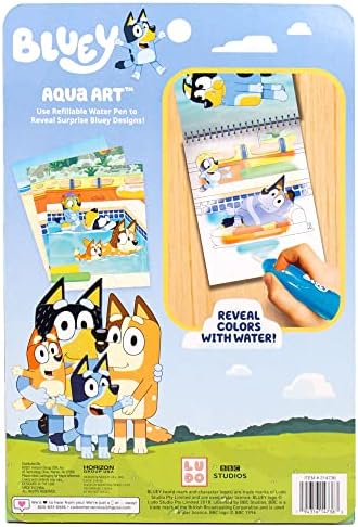 Horizon Group USA Bluey Aqua Art – Reusable Water Reveal Activity Pages 7