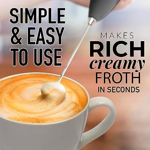 Zulay Powerful Milk Frother Handheld Foam Maker for Lattes – Whisk Drink Mixer 2