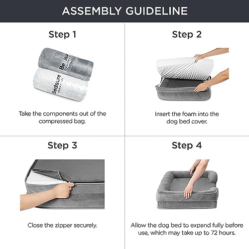 Bedsure Orthopedic Dog Bed for Medium Dogs – Waterproof Dog Sofa Beds Medium 7
