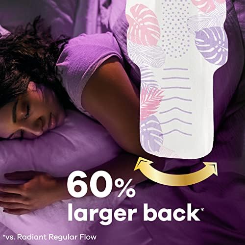 Always Radiant FlexFoam Pads for Women, Size 5, Extra Heavy Overnight 3