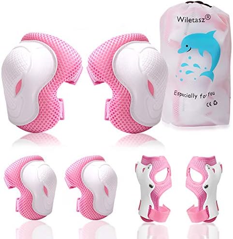 Elbow Pads and Knee Pads for Kids, Wiletasz Kids Protective Gear Elbow Pads