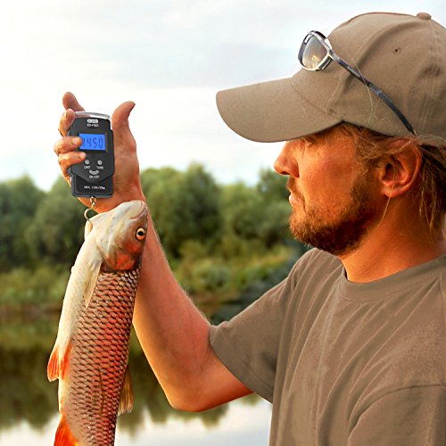 Fish Scale, Dr.meter Backlit LCD Display 110lb/50kg Portable Electronic Balance Digital 6
