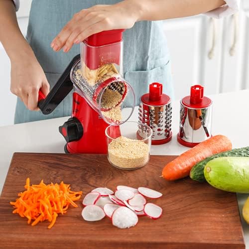Geedel Kitchen Cheese Grater, Rotary Mandoline Vegetable Slicer 7