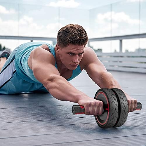 Readaeer Ab Roller Wheel with Knee Pad Abdominal Exercise for Home Gym Fitness 2
