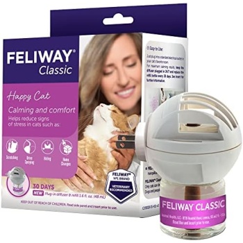 FELIWAY Classic Cat Calming Pheromone Diffuser, 30 Day Starter Kit (48 mL)