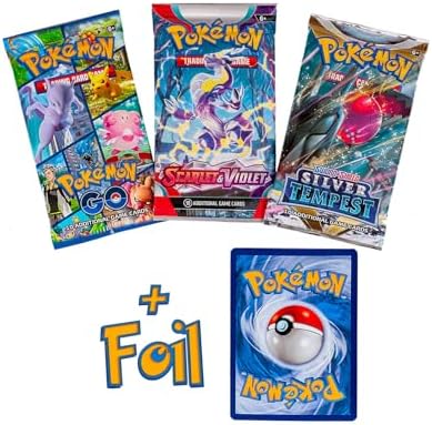 Pokemon TCG: 3 Booster Packs & 1 Random Foil | Includes 3 Blister Packs of