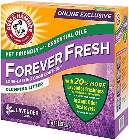 Arm & Hammer Forever Fresh Clumping Cat Litter Lavender, MultiCat 18lb 16