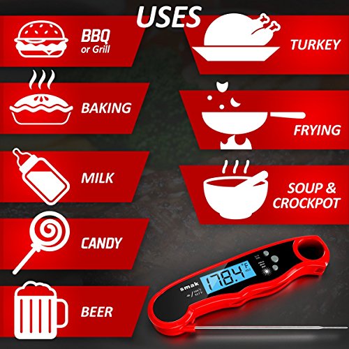 Digital Instant Read Meat Thermometer – Waterproof Kitchen Food Cooking 5