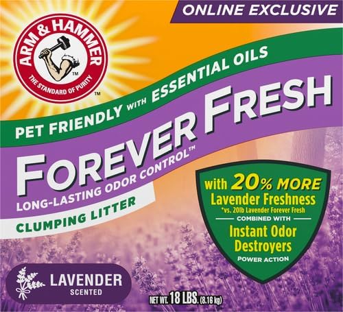 Arm & Hammer Forever Fresh Clumping Cat Litter Lavender, MultiCat 18lb 2