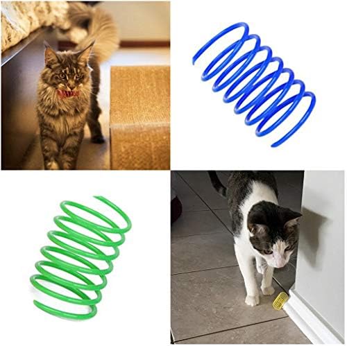 Andiker Cat Spiral Spring, 12 Pc Cat Creative Toy to Kill Time and Keep Fit 6