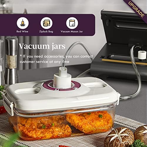 Mesliese Vacuum Sealer Machine Powerful 90Kpa Precision 6-in-1 Compact Vacuum 5